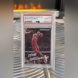 PSA GRADED MINT 10 Panini Zion Williamson Action Card